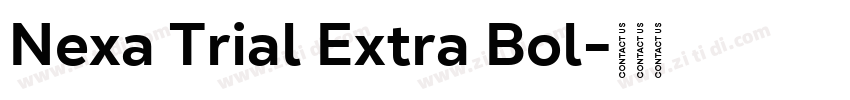 Nexa Trial Extra Bol字体转换